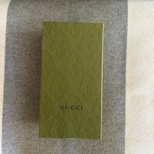 Gucci Olive Green Embossed Gift Box